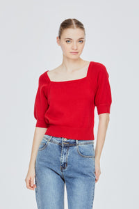 Knitted Raglan Blouse