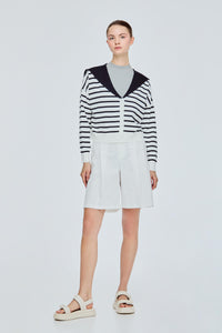 Striped Sailor Knit Cardigan