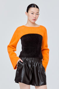 Fuzzy Knit Bolero Shrug