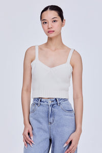 Cropped Cami Knit Top