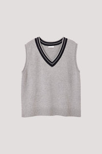 V-Neck Knitted Vest