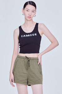 Graphic Tank Knit Top