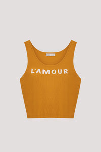 Graphic Tank Knit Top