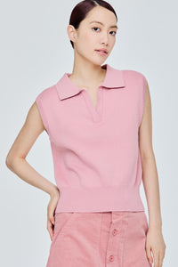 Collared V-Neck Vest