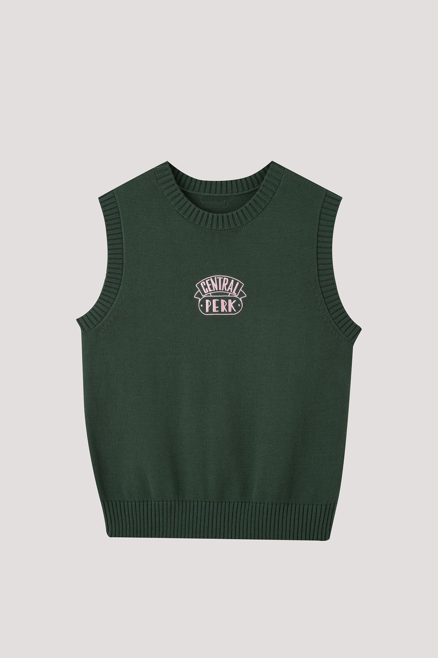 Embroidered Knit Vest