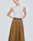 Belted Pleated Culottes