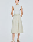 Belted Pleated Culottes