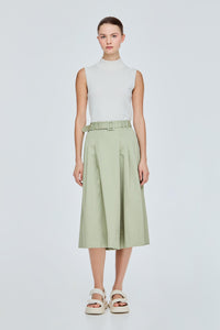 Belted Pleated Culottes