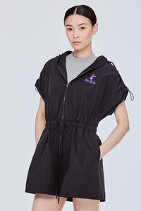Embroidered Logo Overall Dress