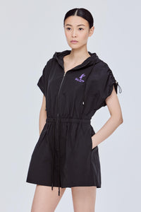 Embroidered Logo Overall Dress