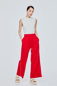 Relaxed Contrast Straight Trousers