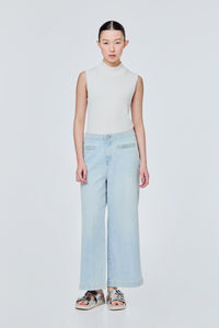 Welt Pocket Straight Leg Jeans