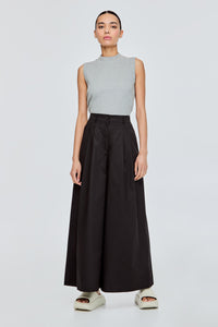 Double Pleated Wide Leg Trousers