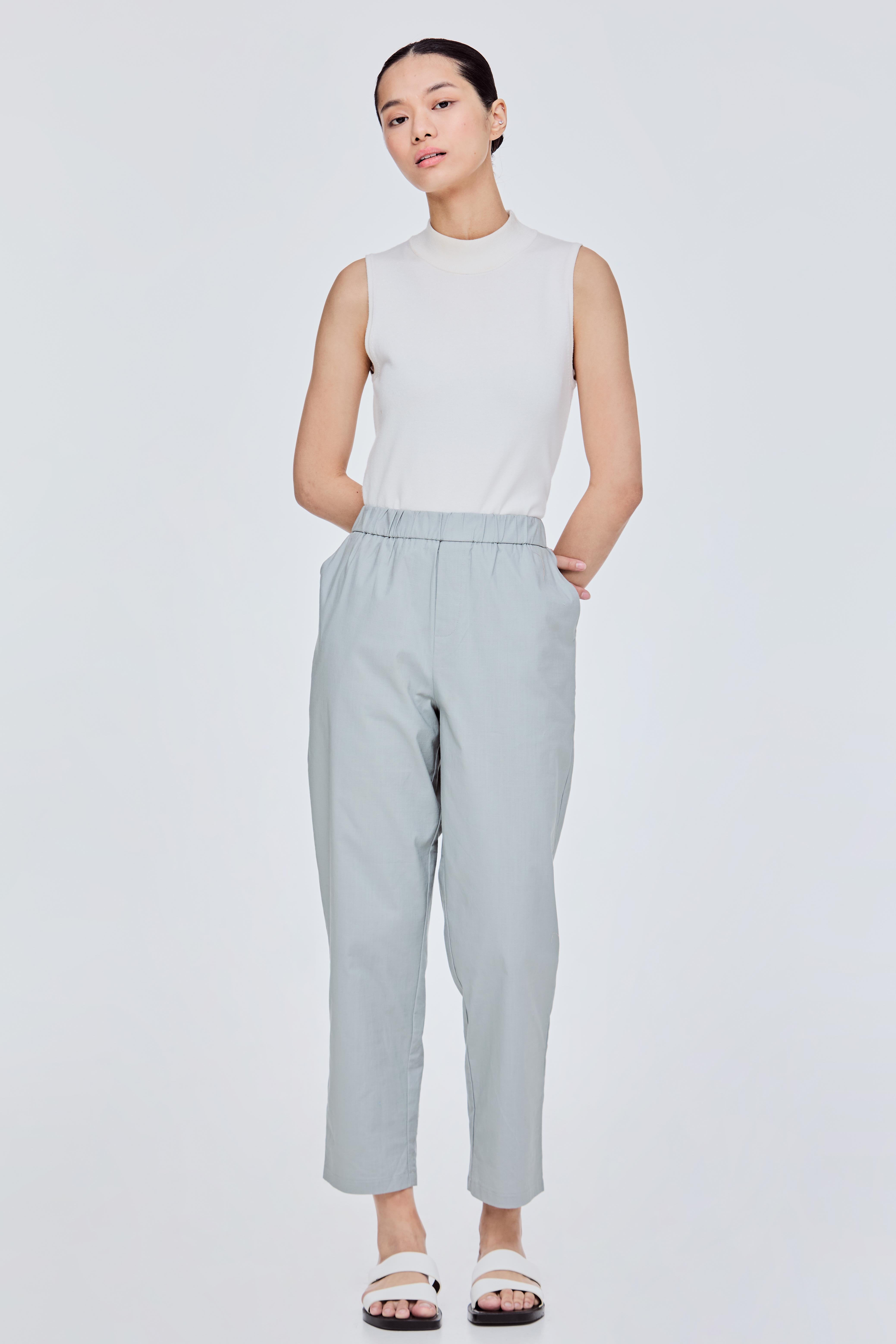 Elasticated Tapered Pants