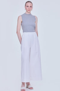 Pleated Flare Pants