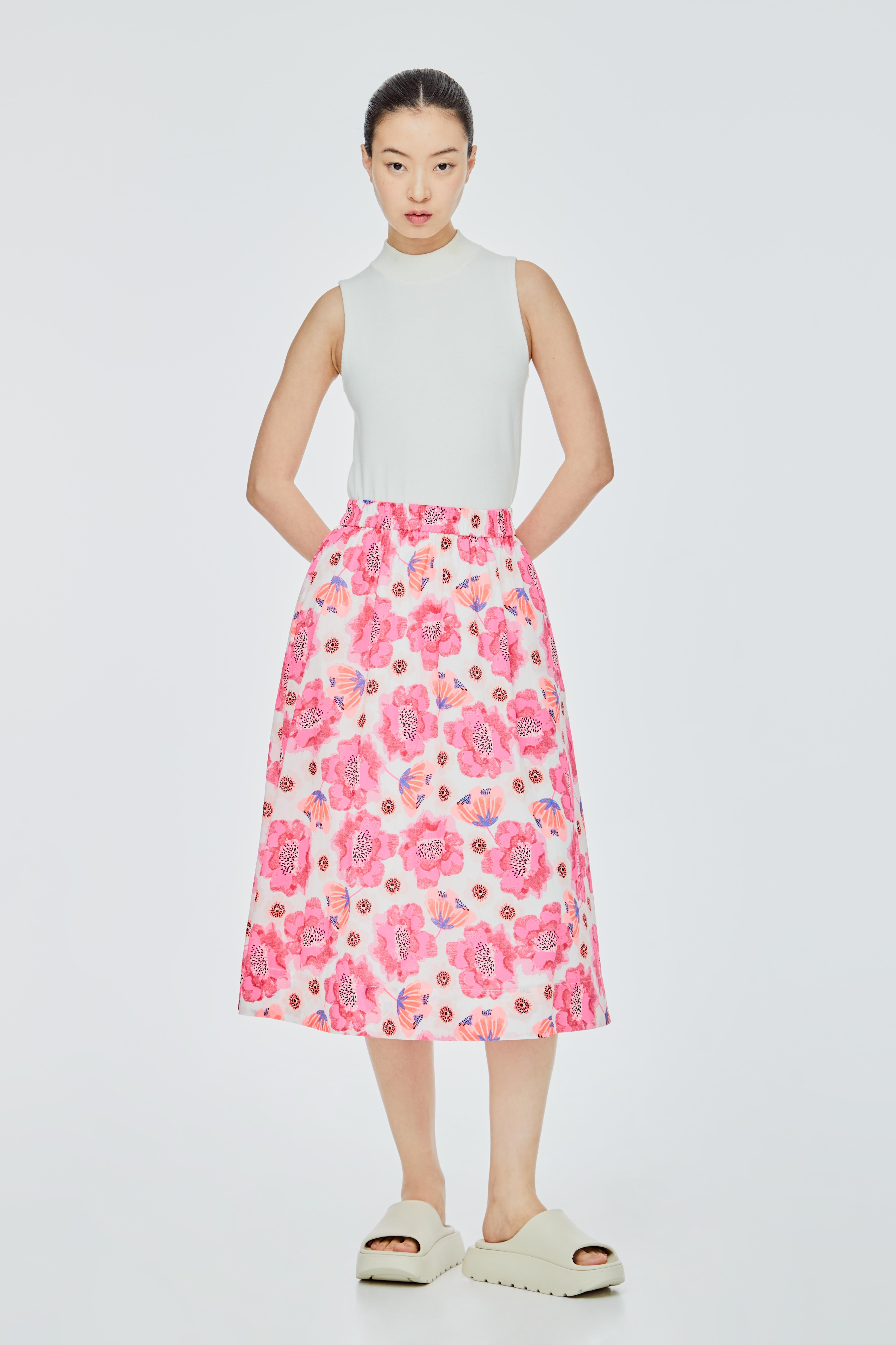 Floral flare clearance skirt