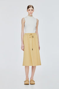 Elasticated Corded A-Line Skirt