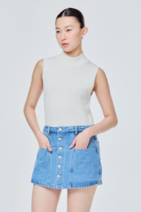 Midi Denim Skirt