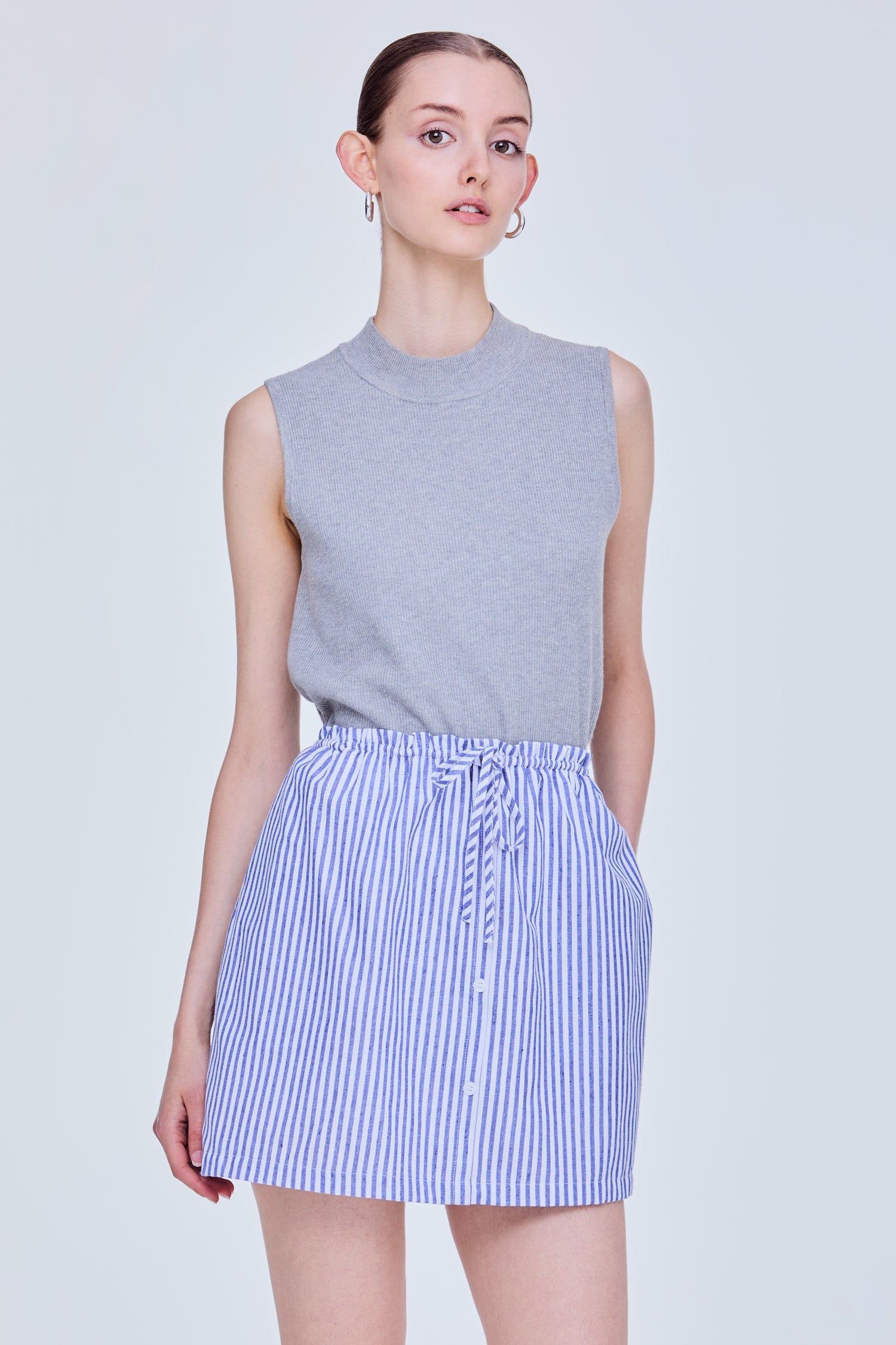 Relaxed Drawstring Skirt