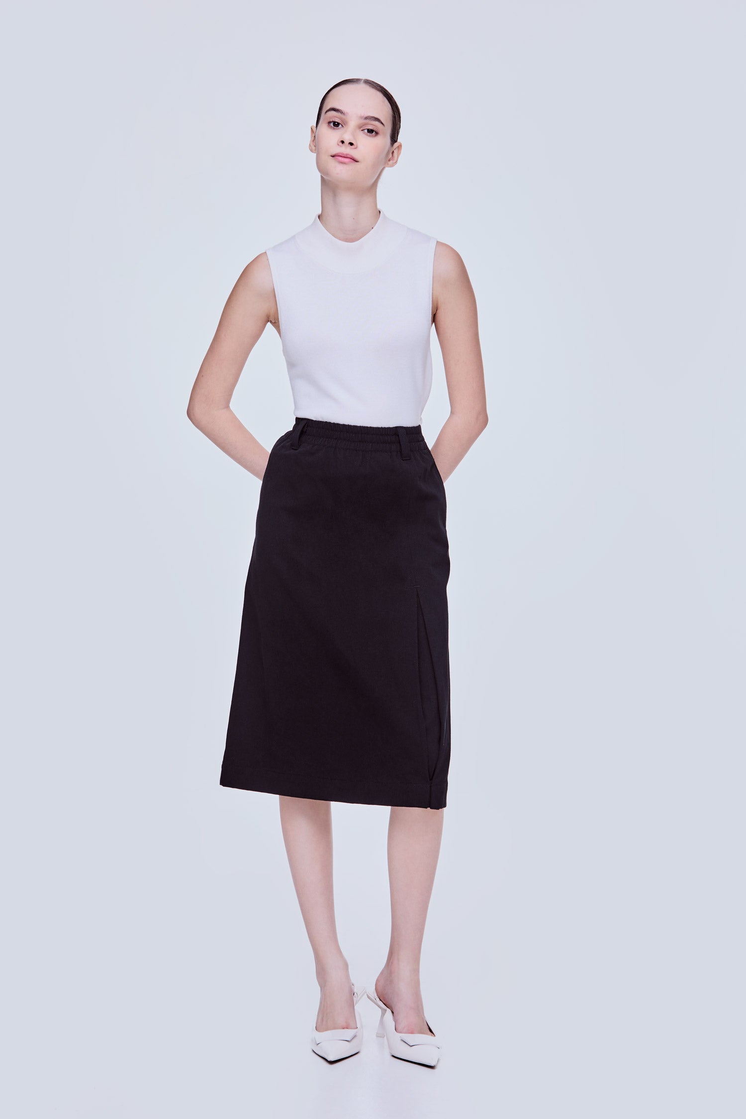 Elasticated A-Line Skirt