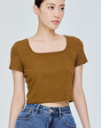 Jersey Cropped Top