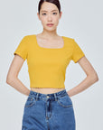 Jersey Cropped Top