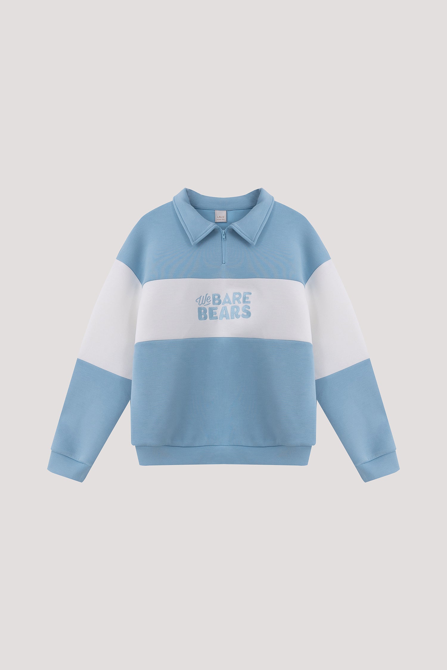 Colour Block Collared Rugby Sweatshirt