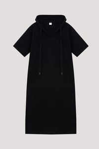 Loose Hooded Sweat Dress