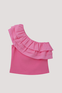 One Shoulder Ruffle