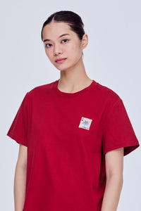 Embroidered Applique Patch Tee