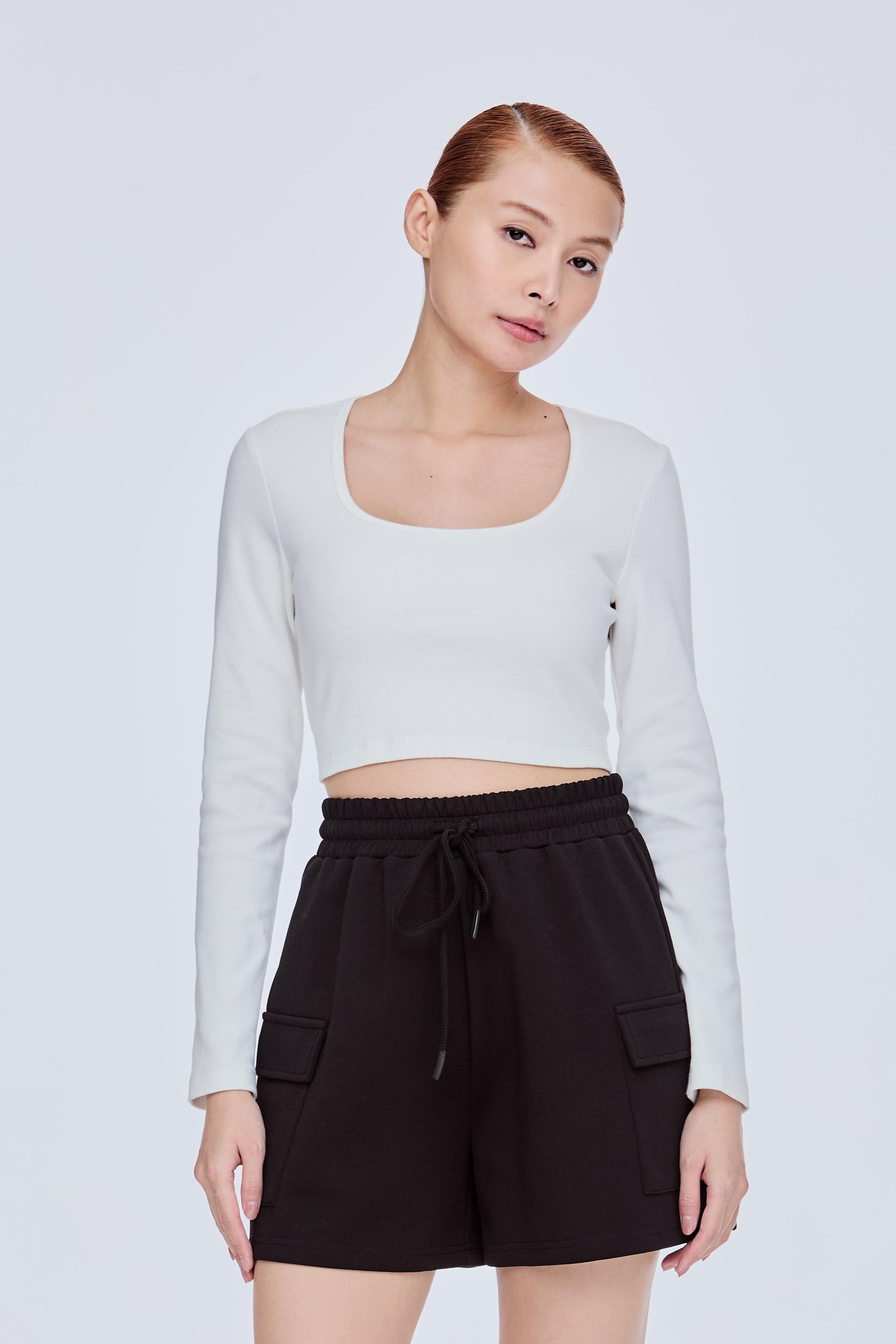 Back Hollow Cut Out Top