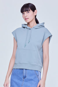 Hooded Sleeveless Sweatshirt