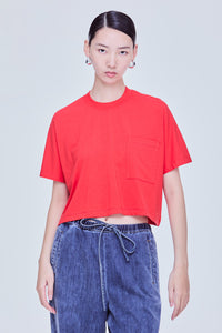 Pocketed Cropped Tee