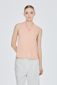 Elasticated Ruffled Tank Top