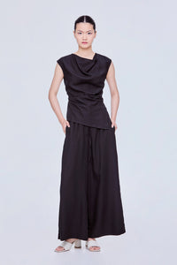 Asymmetrical Cowl Neck Top