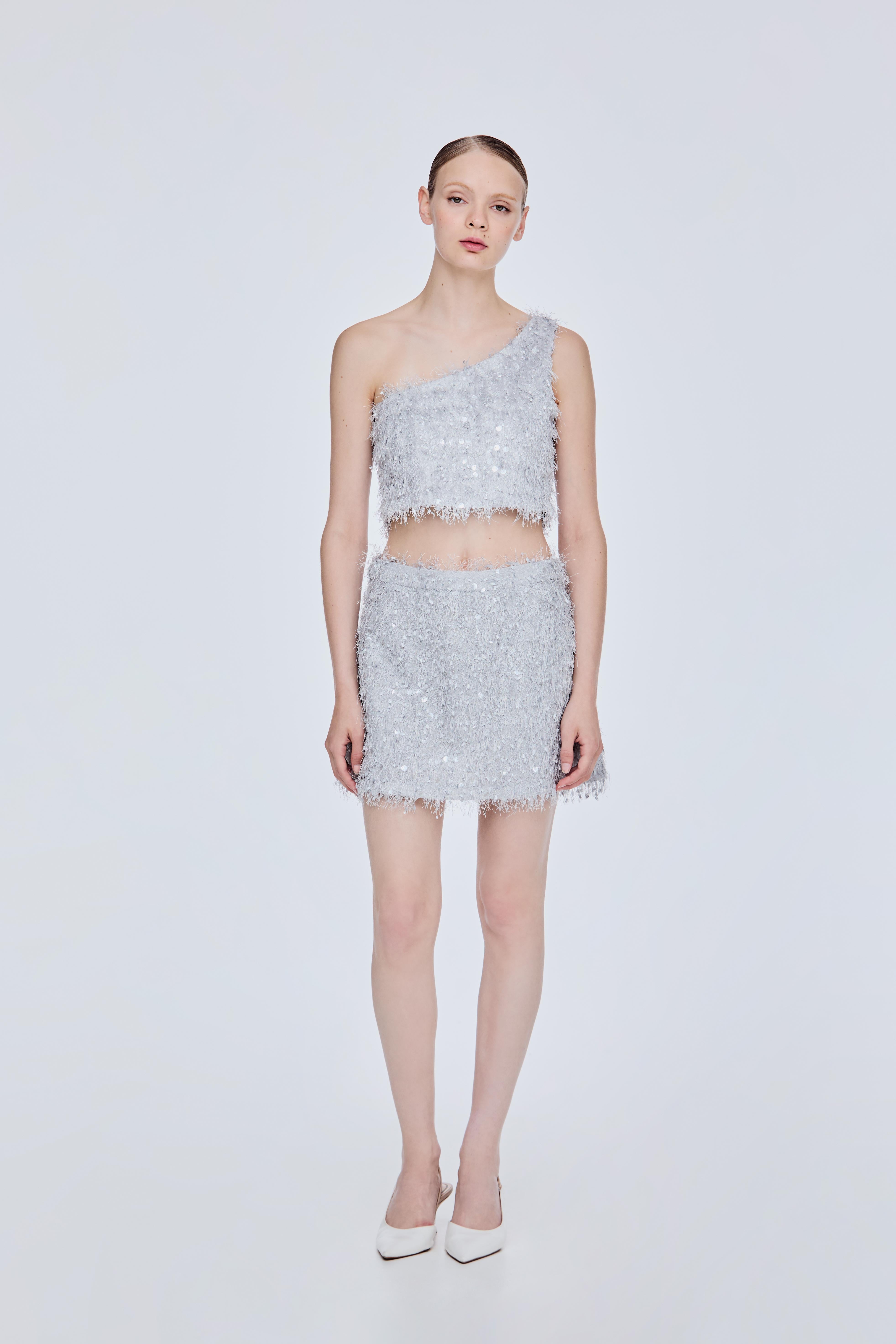 A-Line Fringe Skirt