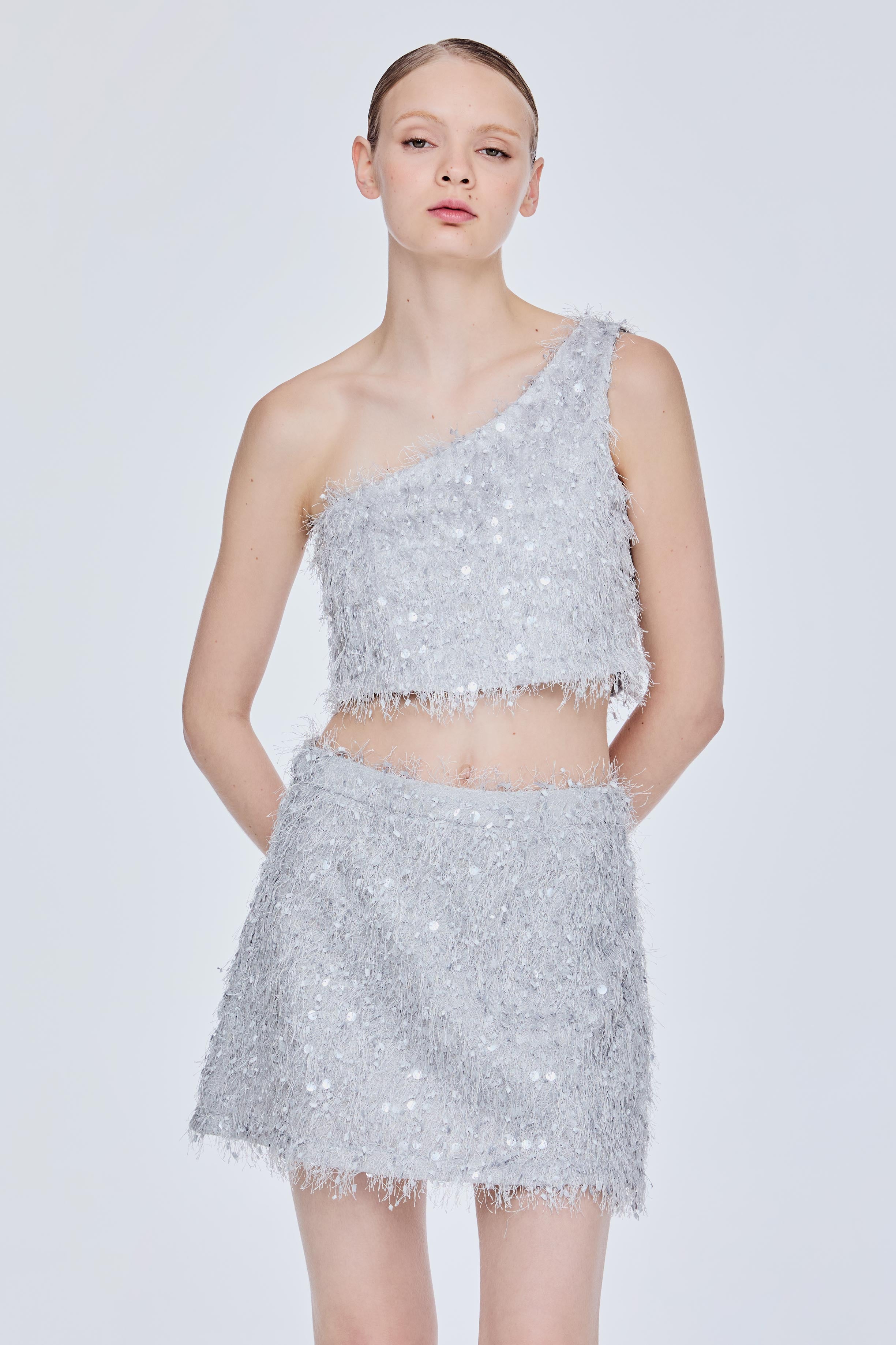 A-Line Fringe Skirt