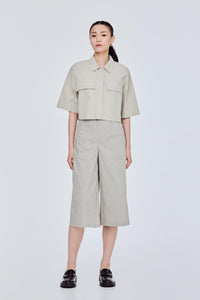 Cropped Collared Shirt