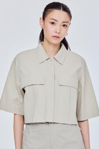 Cropped Collared Shirt
