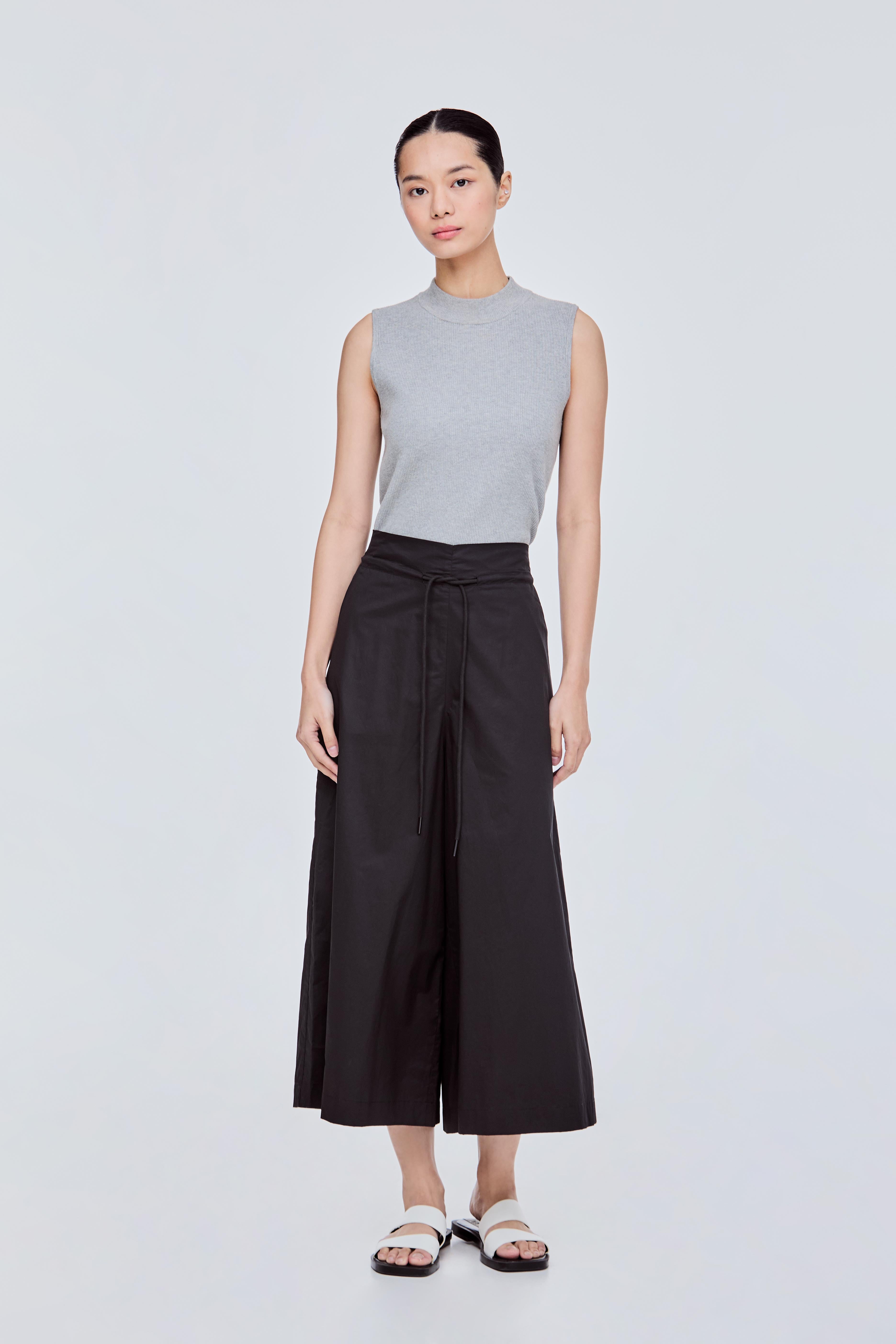 Highwaisted Drawcord Pants