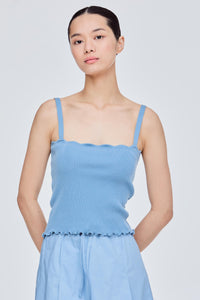 Cropped Scallop Camisole