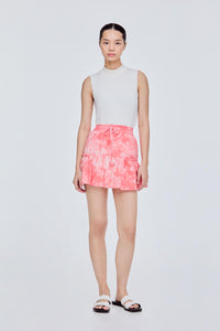 Tie Dye Tiered Mini Skirt