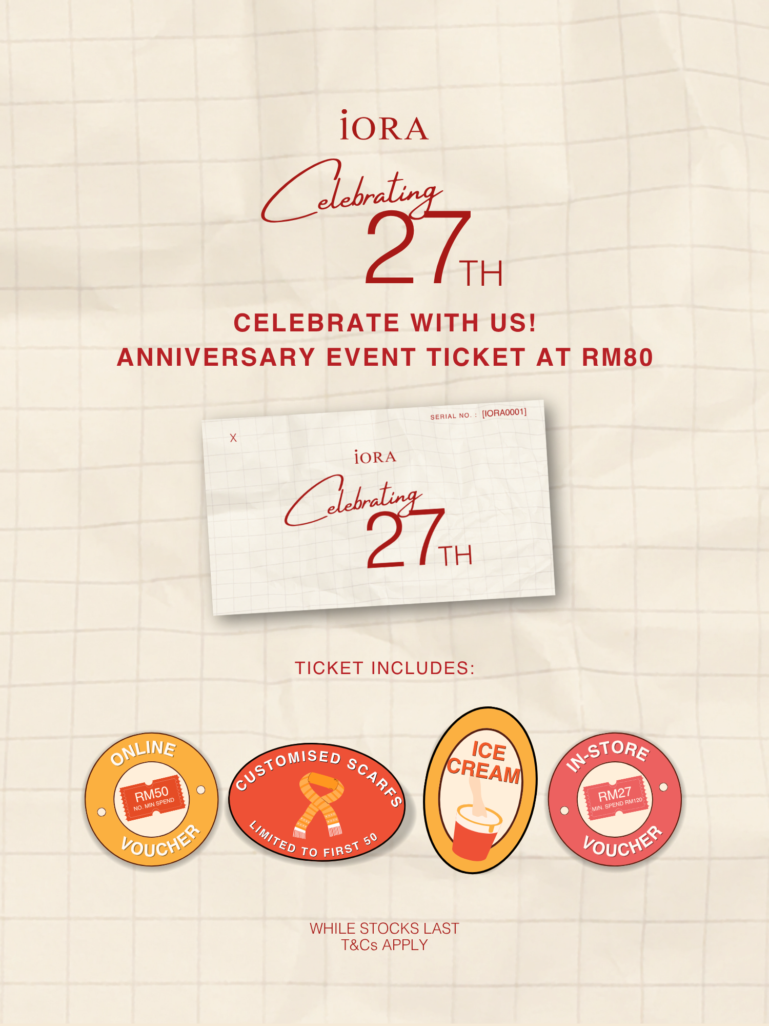 27th Anniversary Event Ticket