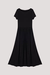 Wide Neck Jersey Dress