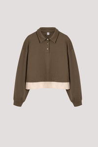 Polo Contrast Sweatshirt