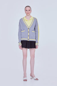Contrast Colour Cardigan