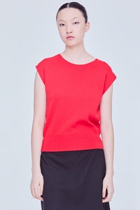 Buttoned Back Knit Top