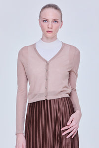 Mesh Lurex Cardigan