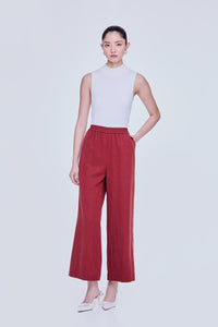 Wide Leg Sheen Trousers