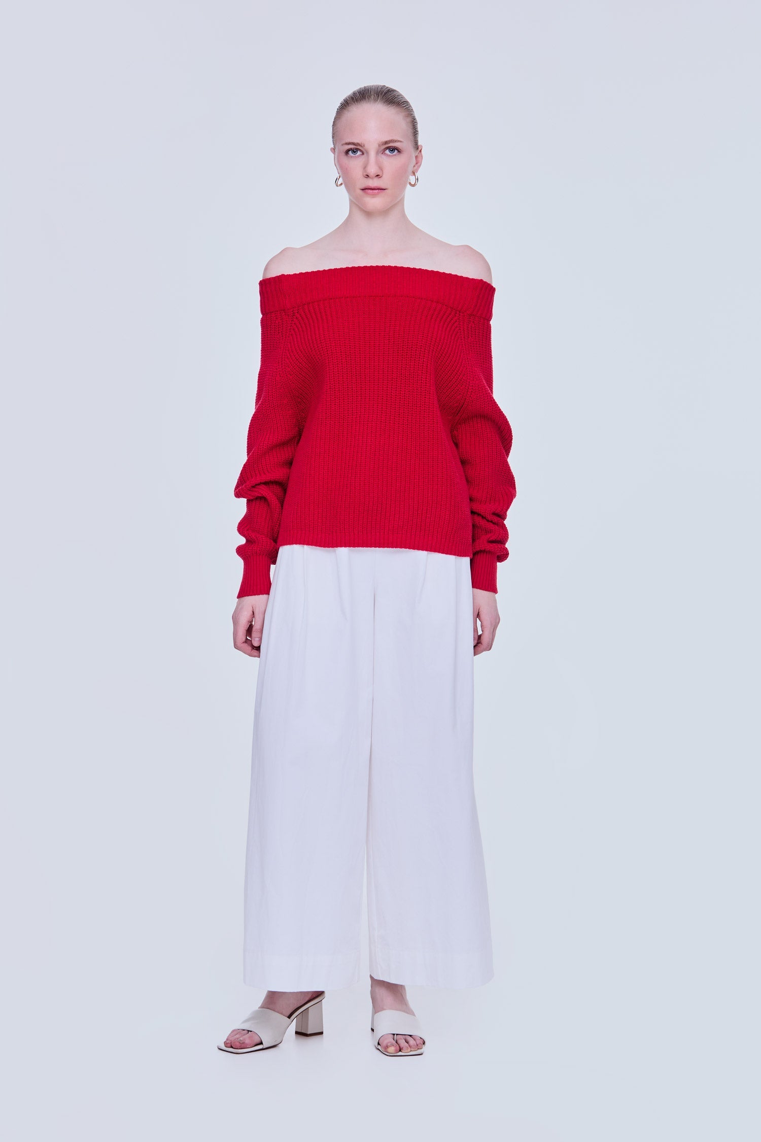 Off-Shoulder Knit Top